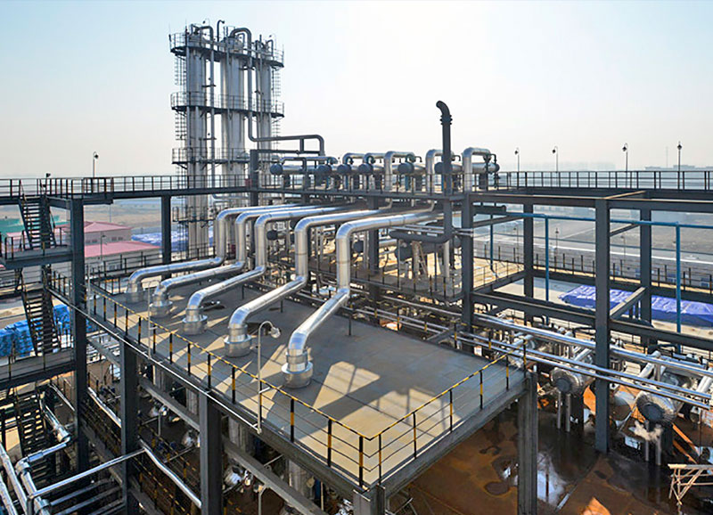 遼寧化工廠富添石油化工10噸燃氣冷凝鍋爐